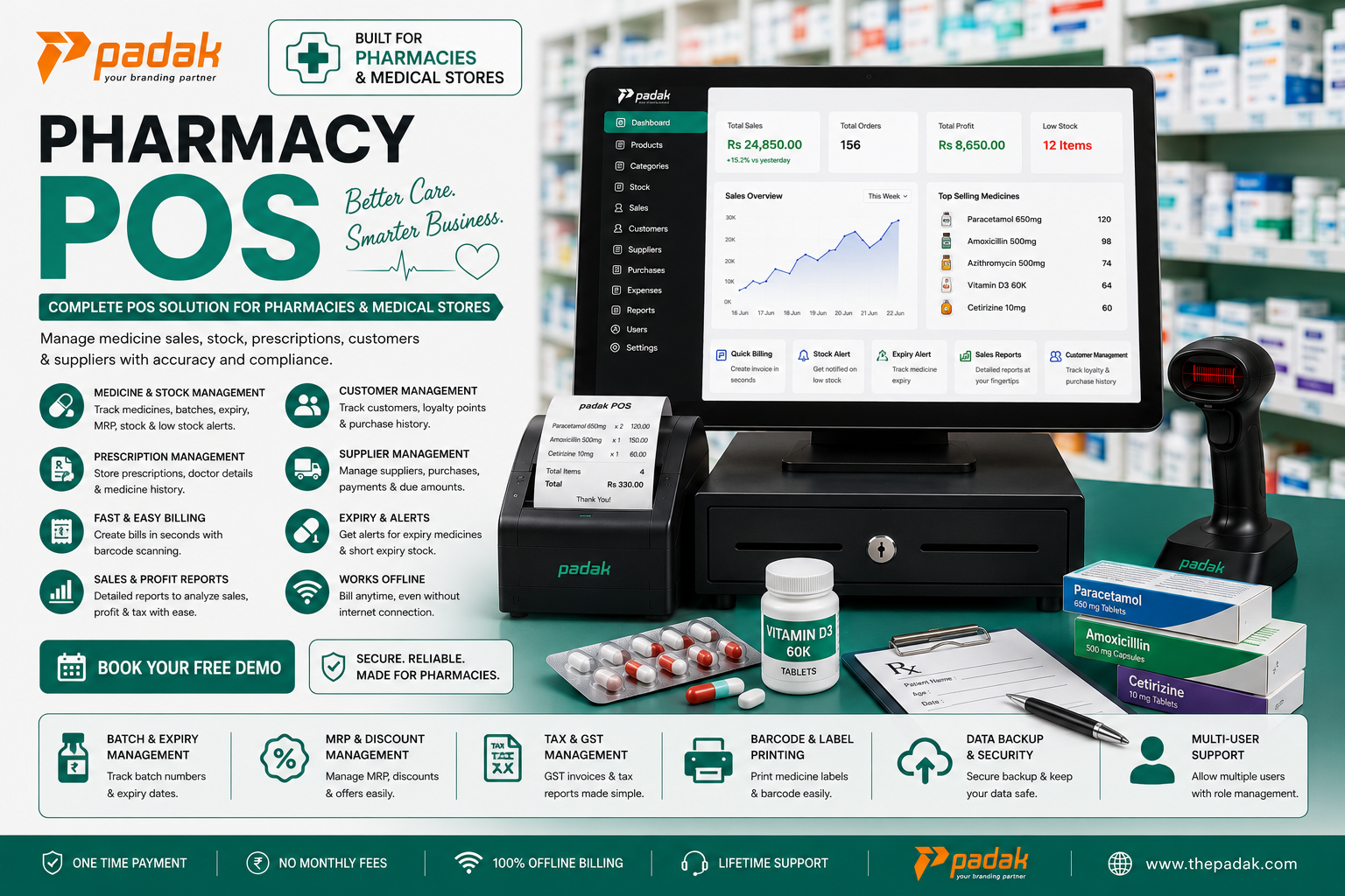 Pharmacy POS pharmacy billing software screenshot